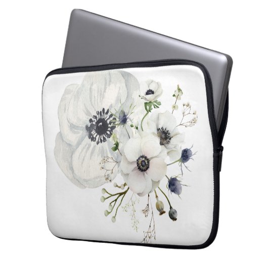 Dove Gray Phantasy Laptop Sleeve (Voorkant Links)