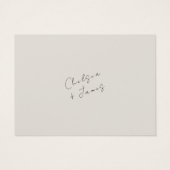 Dove Gray | QR Wedding Registry Enclosure Kaart (Achterkant)