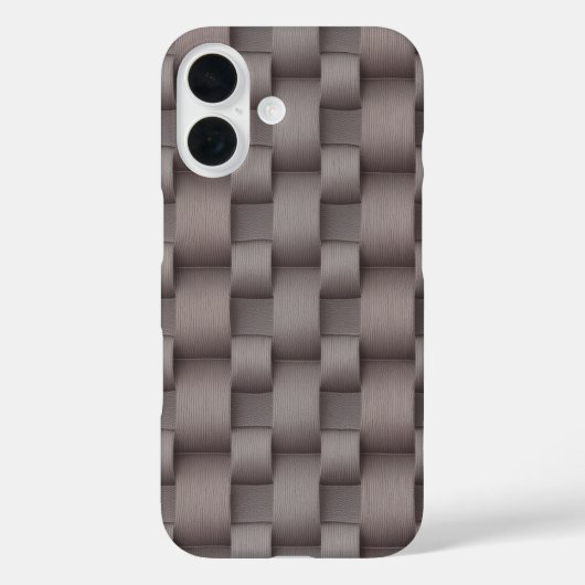 Dove Grey & Dusty Rose Silk Weave Texture Pattern  Case-Mate iPhone Case (Achterkant)