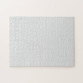 Dove Grey Minimalist Jigzaag Puzzle Legpuzzel (Horizontaal)