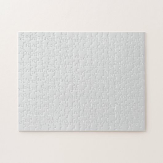 Dove Grey Minimalist Jigzaag Puzzle Legpuzzel (Horizontaal)