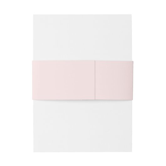 Dove Grey Monogram Initiaal op Blush Roze Uitnodigingen Wikkel (Achterkant Voorbeeld)