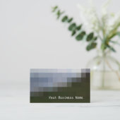 Dove Grey, Slate, Black Abstract Visitekaartje (Staand voorkant)