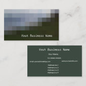 Dove Grey, Slate, Black Abstract Visitekaartje (Voorkant / Achterkant)