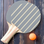 Dove Grey Striping en Solid Ping Pong Paddle Tafeltennisbatje