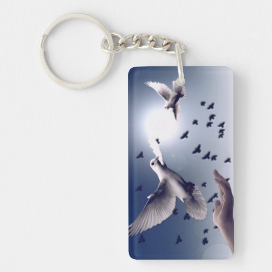 Dove Hand Trust Sleutelhanger (Voorkant)