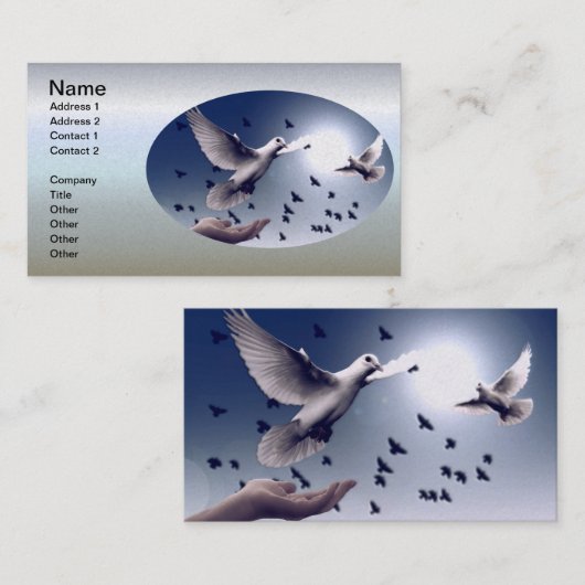 Dove Hand Trust Visitekaartje (Voorkant / Achterkant)