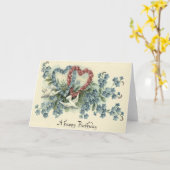 Dove Heart Forget-Me-Not Roos Kaart (Gele Bloem)