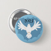 Dove Heilige Geest Klantjaar Pinksteren Ronde Button 5,7 Cm (Voorkant /achterkant)