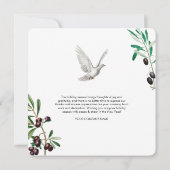 Dove Holiday Business Logo Kerstmis Kaart (Achterkant)