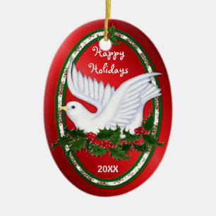 Dove & Holly Ornamenten