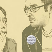 Dove humor, slechthorend, doofheidspret, grap ronde button 5,7 cm