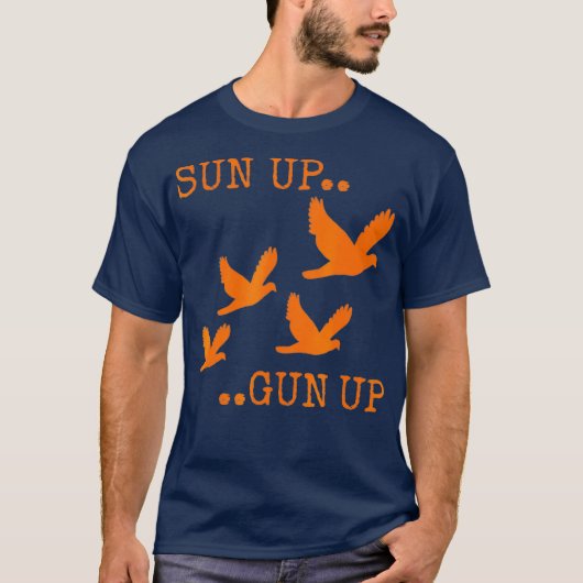 Dove Hunting Oranje    CamoSun Pistool T-shirt (Voorkant)