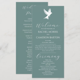 Dove Huwelijksprogramma Klassiek Schrift Ceremonie