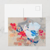 Dove in Autumn Leaves, Watanabe Seitei Briefkaart (Voorkant / Achterkant)