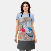 Dove in Autumn Leaves, Watanabe Seitei Schort (Gedragen)