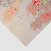 Dove in Autumn Leaves, Watanabe Seitei Tissuepapier (Detail)