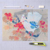 Dove in Autumn Leaves, Watanabe Seitei Tissuepapier (Craft)