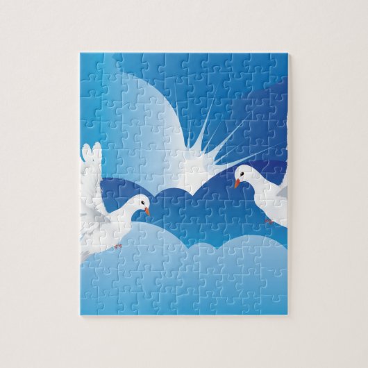 Dove in de Sky 7 Legpuzzel (Verticaal)