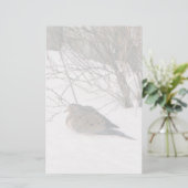 Dove in de sneeuwbakkerij briefpapier (Staand voorkant)