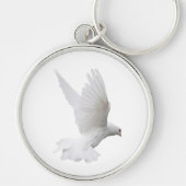 Dove in Flight Premium Sleutelhanger (Voorkant)