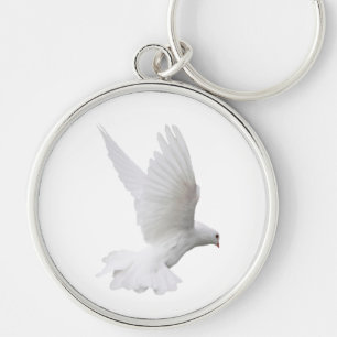Dove in Flight Premium Sleutelhanger