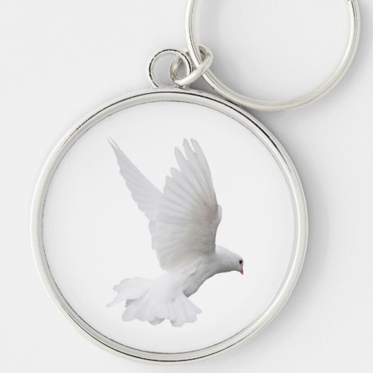 Dove in Flight Premium Sleutelhanger (Voorkant)