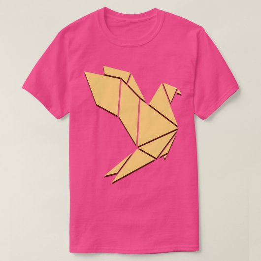 Dove in origami Style T-shirt (Design voorkant)