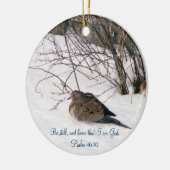 Dove in Snow Ornament (Links)