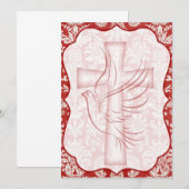 Dove Invitation Kaart (Voorkant / Achterkant)