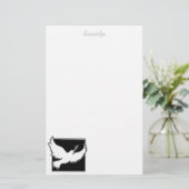 Dove-kantoorbenodigdheden op maat briefpapier (Staand voorkant)