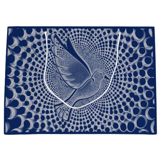 Dove kerstcadeau groot cadeauzakje (Voorkant)