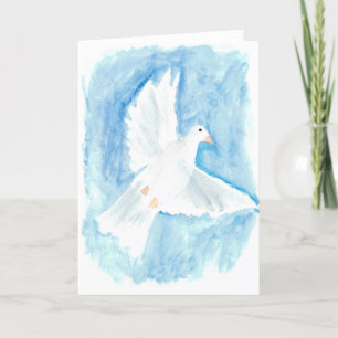 Dove Kerstkaart Feestdagen Kaart