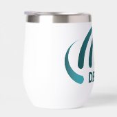 Dove koepel tuimelaar met blauwgroen logo (Rechts)