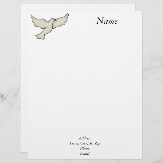 Dove Letterhead Briefhoofd (Voorkant / Achterkant)