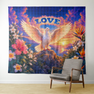 Dove Liefde boven alles Wandkleed