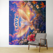 Dove | Liefde boven alles Wandkleed (In situ)