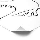 Dove Line Tekening Afdrukken Foto Afdruk (Hoek)