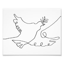 Dove Line Tekening Afdrukken