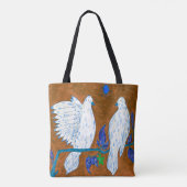 Dove Love Canvas tas (Achterkant)