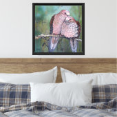 Dove Love Canvasprint  Canvas Afdruk (Insitu (Slaapkamer))