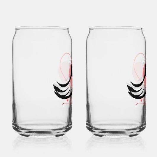 Dove love Drinkware Set Blikvorm Glas (Rechts)