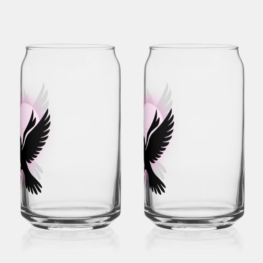 Dove love Drinkware Set Blikvorm Glas (Links)