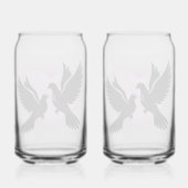 Dove love Drinkware Set Blikvorm Glas (Achterkant)