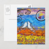 Dove Love Post Card Briefkaart (Voorkant / Achterkant)