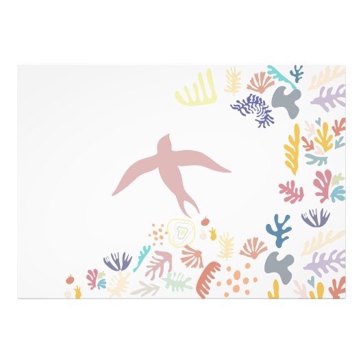 Dove Matisse Art Elementen  Foto Afdruk (Voorkant)