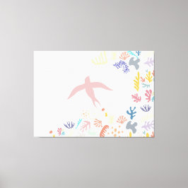 Dove Matisse Art Elements Canvas Afdruk