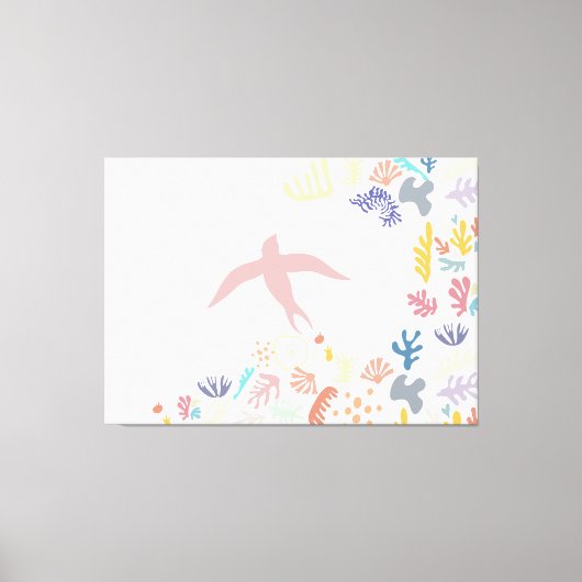 Dove Matisse Art Elements Canvas Afdruk (Voorkant)