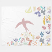 Dove Matisse Art Elements Fleece Deken (Voorkant (Horizontaal))