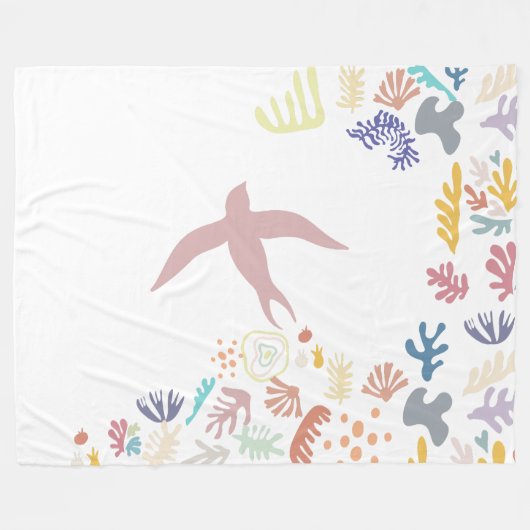 Dove Matisse Art Elements Fleece Deken (Voorkant (Horizontaal))